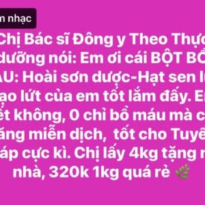 BỘT BỔ MÁU DƯỠNG SINH